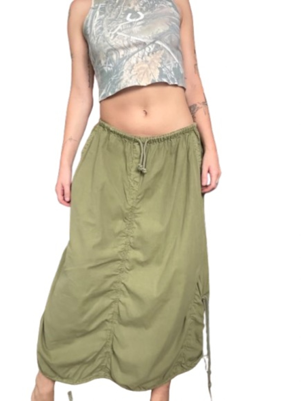 Free People Cargo Drawstring Skirt